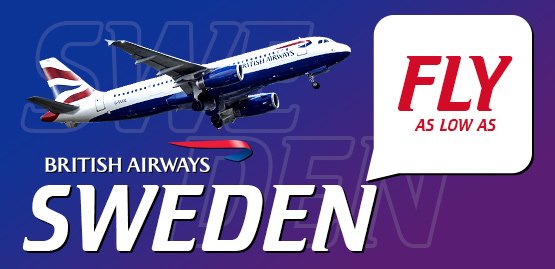 Cheap Flight to Sweden with British Airways