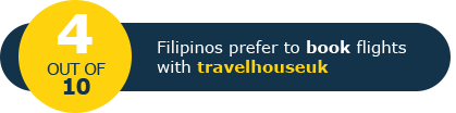 3 out of 10 Filipinos prefer to book flights with Travelhouseuk