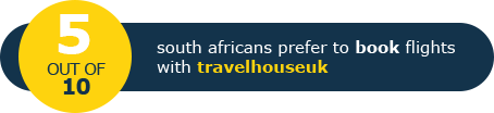 4 out of 10 South Africans prefer to book flights with Travelhouseuk