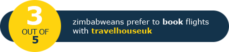 2 out of 5 Zimbabweans prefer to book flights with Travelhouseuk