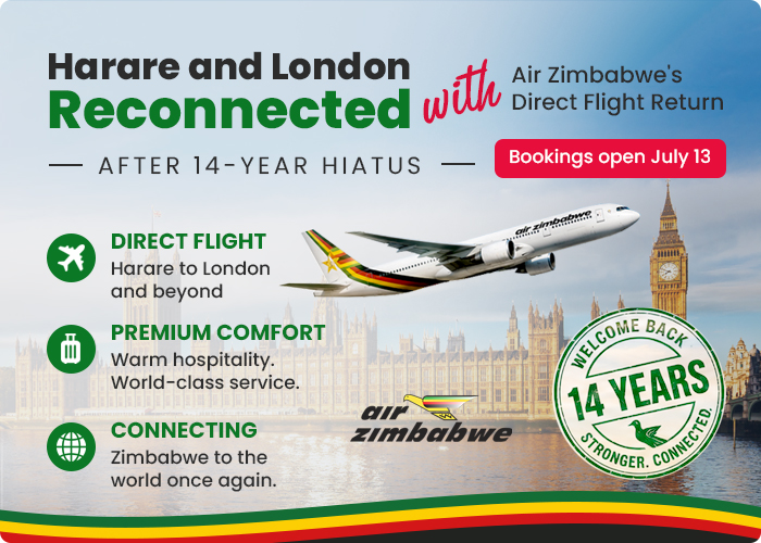 Harare and London Reconnected with Air Zimbabwe's Direct Flight Return after 14 years