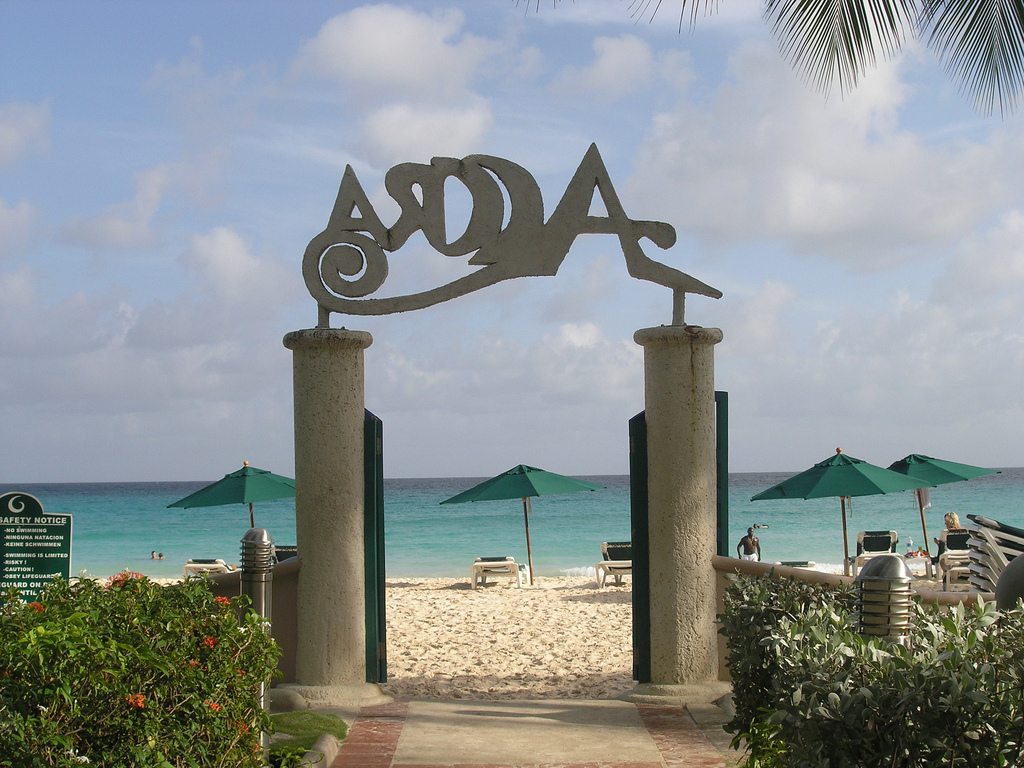Entrance to Accra Beach, Barbados