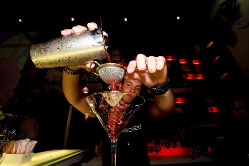 Barman in Club in Johannesburg South Africa