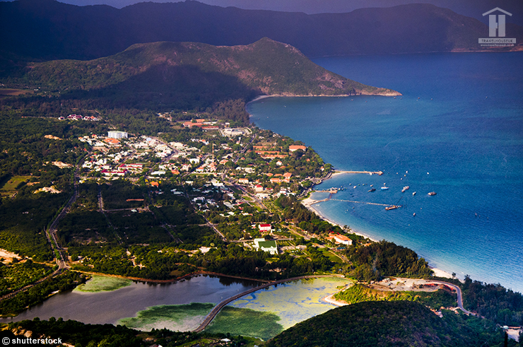 Condao town from high view