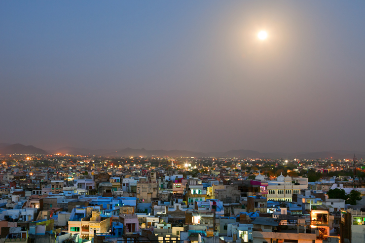 Delhi India Delhi city at night India