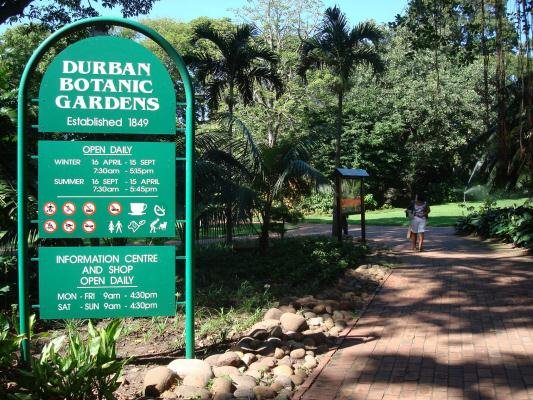 Durban Botanical Gardens Durban Botanical Gardens Entrance South Africa