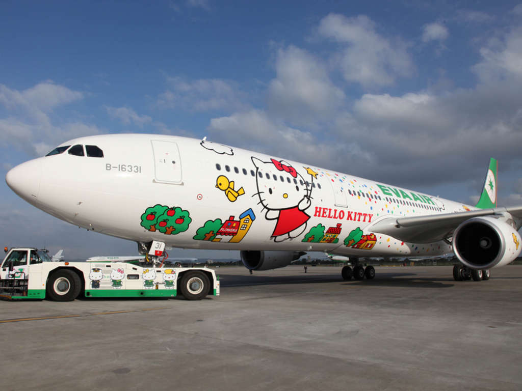 Eva Air Hello Kitty Plane Eva Air Hello Kitty Mascot Plane