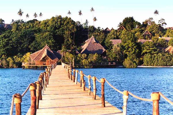 Exterior of Fundu Lagoon Resort Tanzania