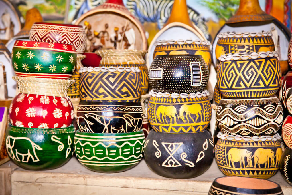 History and Art - Latest flights and Travel news Colourfully painted pottery in Nairobi