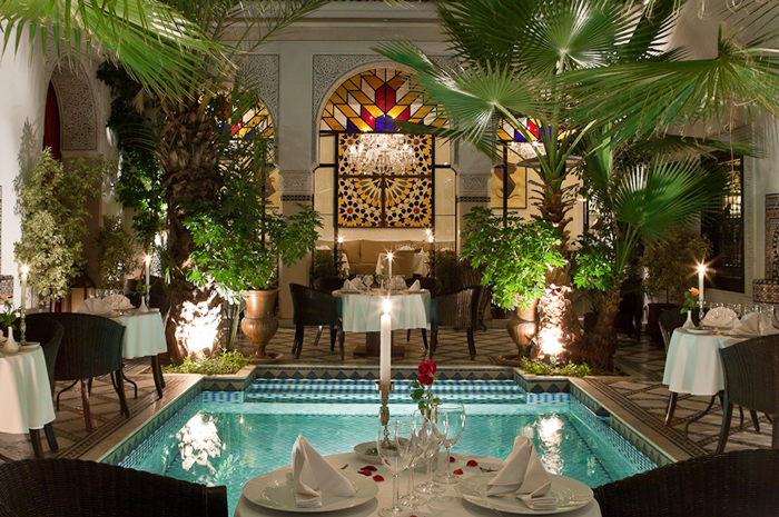 Restaurant at Le Riad Monceau Marrakech