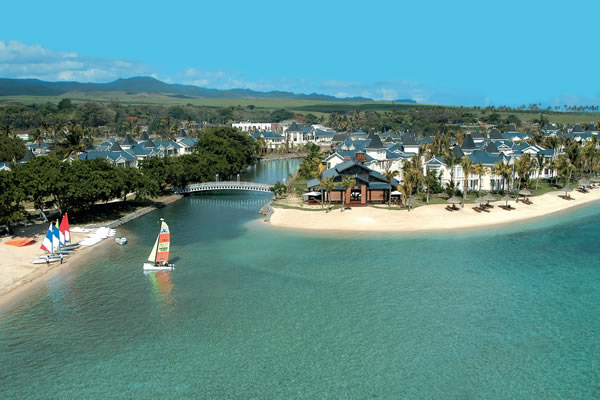 Aerial view of Le Telfair Golf and Spa Resort Mauritius