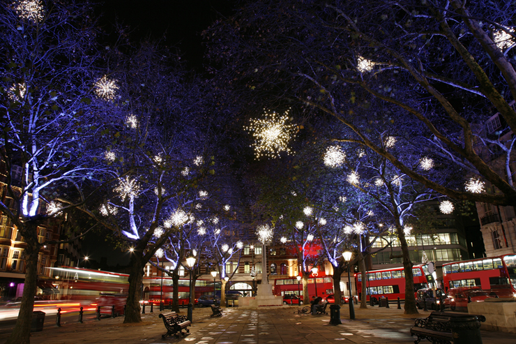 Nightview London in Christmas