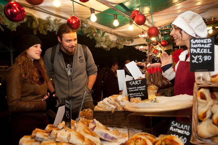 London street food in Christmas