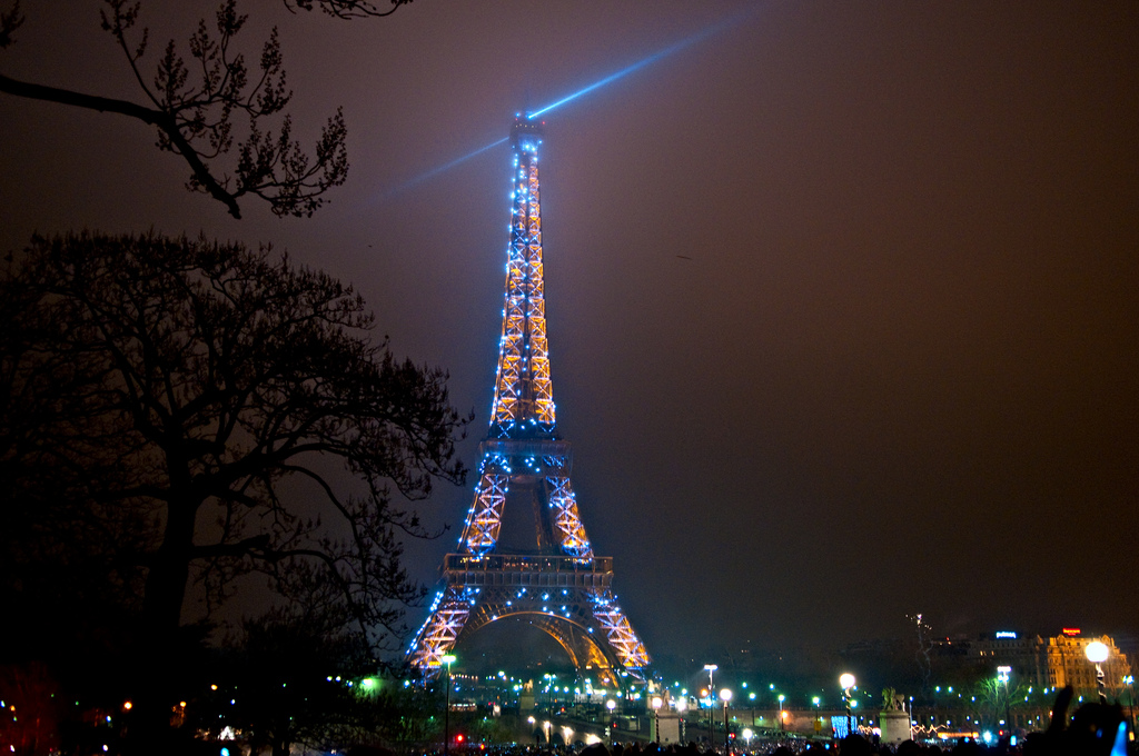 Eiffel Tower, New Years Eve in Paris
