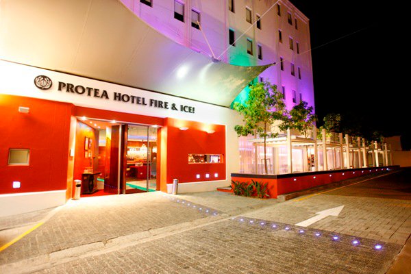 Night view of Protea Hotel Fire and Ice Cape Town