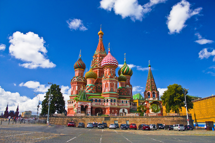St.Basil's Cathedral on the Red Square in Moscow