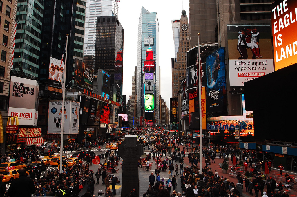 Times Square on New Year New York, USA