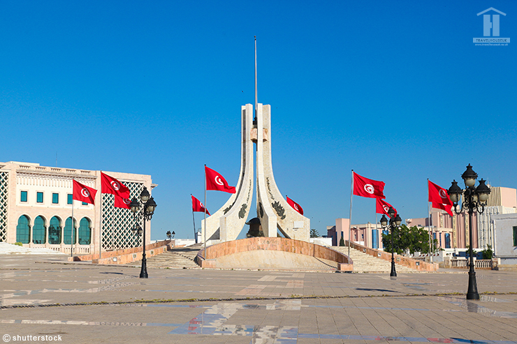 Main city square in Tunis