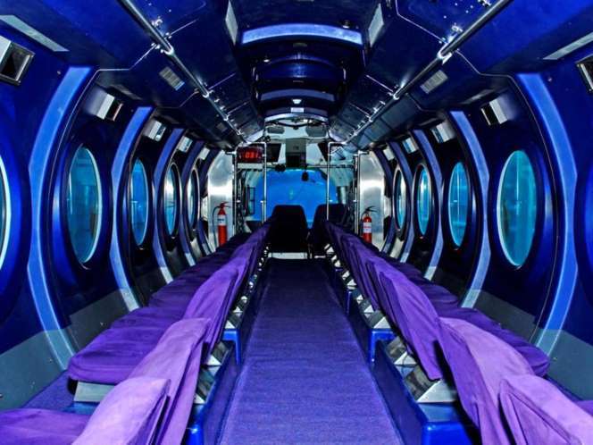 Whale Submarine Maldives Inside view