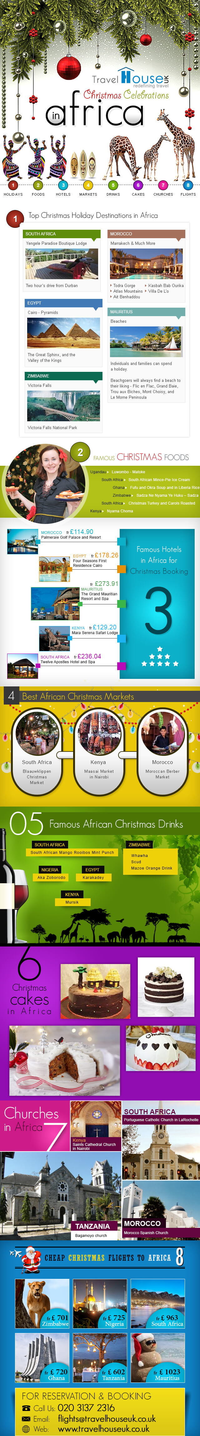 Christmas in Africa Infographics