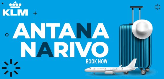 Cheap Flight to Antananarivo With KLM