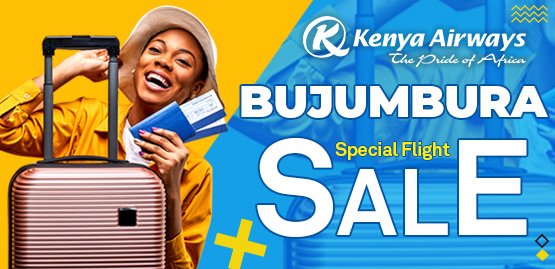 Cheap Flight to Bujumbura with Kenya Airways