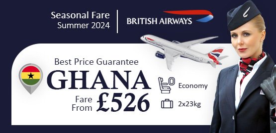 Cheap Flight to Ghana With British Airways