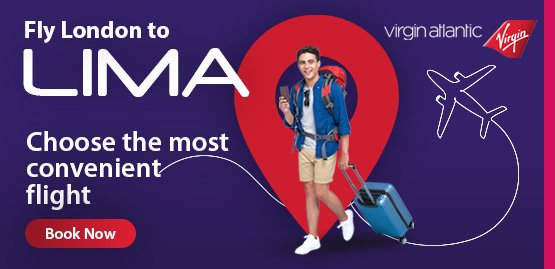 Cheap Flight to Lima with Virgin Atlantic
