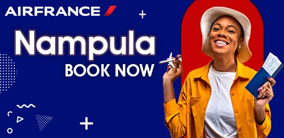 Cheap Flight to Nampula with Airfrance